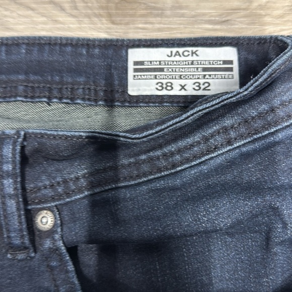 Buffalo David Bitton Jack stretch straight blue denim jeans size 38 - Picture 5 of 9